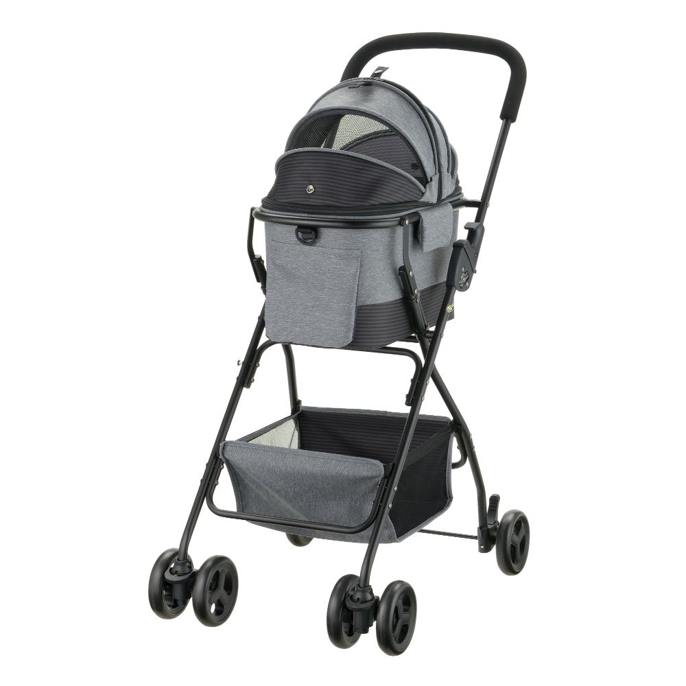 ペットカート ミニモ グレー メーカー直送▼返品・キャンセル不可【他商品との同時購入不可】