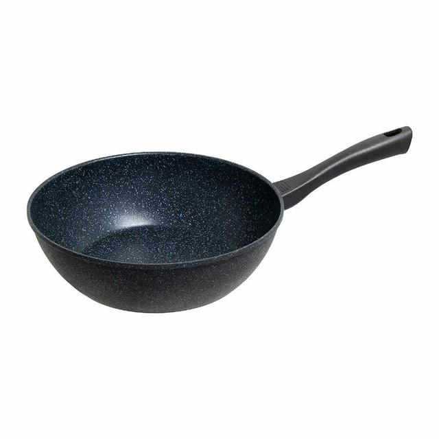 タフコ 超軽量ダイヤモンドマーブル キャスト炒め鍋28cm ガス火専用 1個