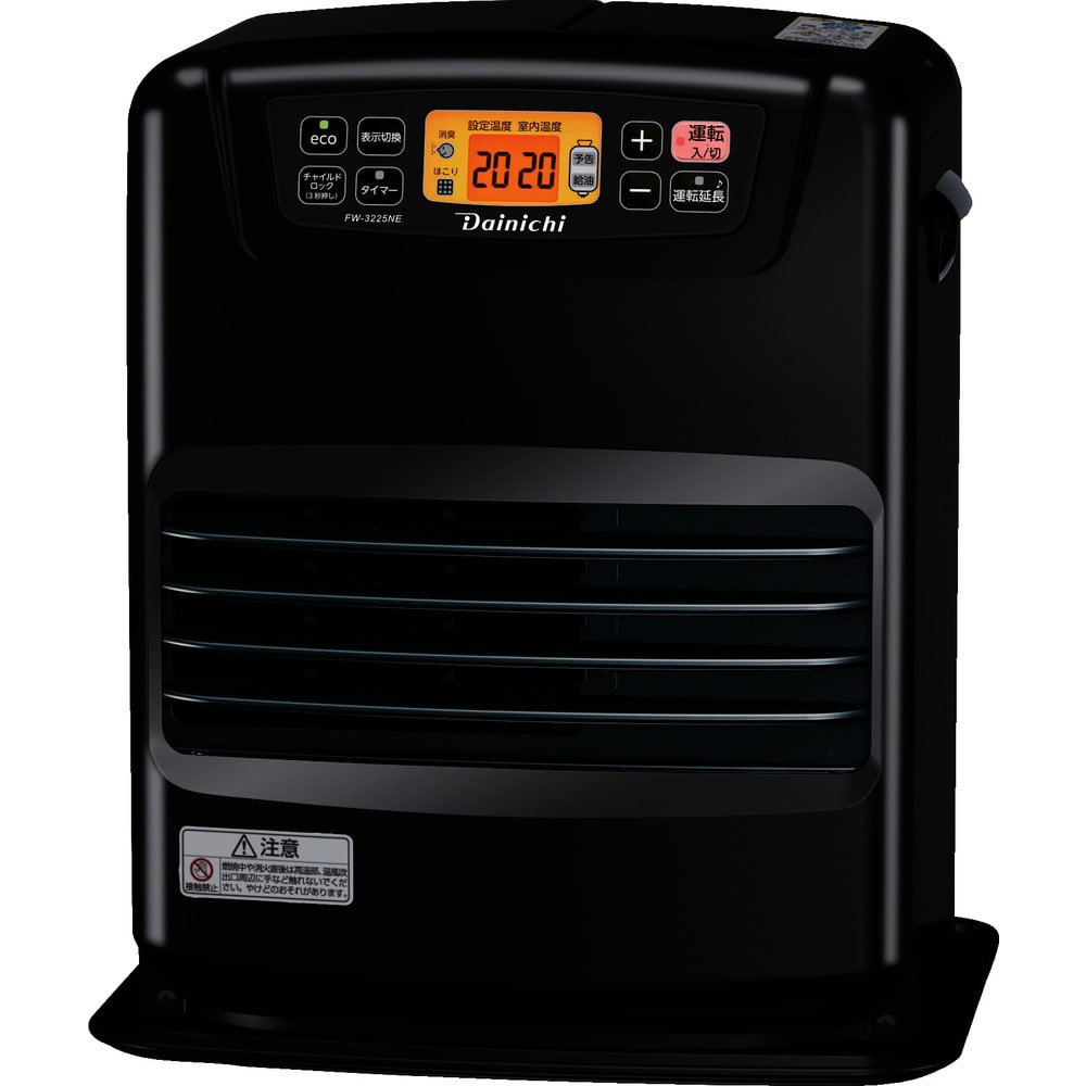 ダイニチ 石油ファンヒーター FW-3225NE-ブラック 【直送品】 返品・キャンセル・他商品と同時購入は不可