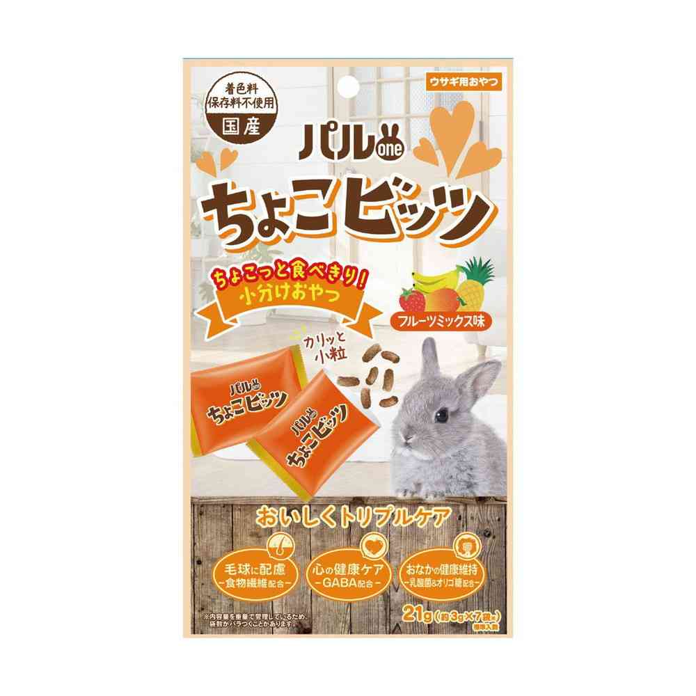 日本ペットフード パルワン ちょこビッツ フルーツミックス味 21g(3g×7袋)