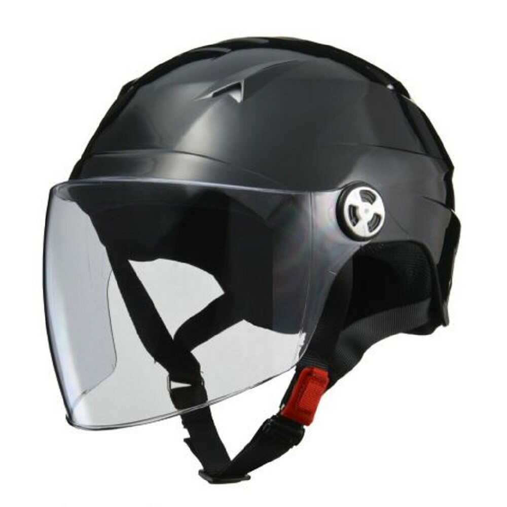 リ-ド工業 シ-ルド付ハ-フヘルメットBKーLL RE41BKLL