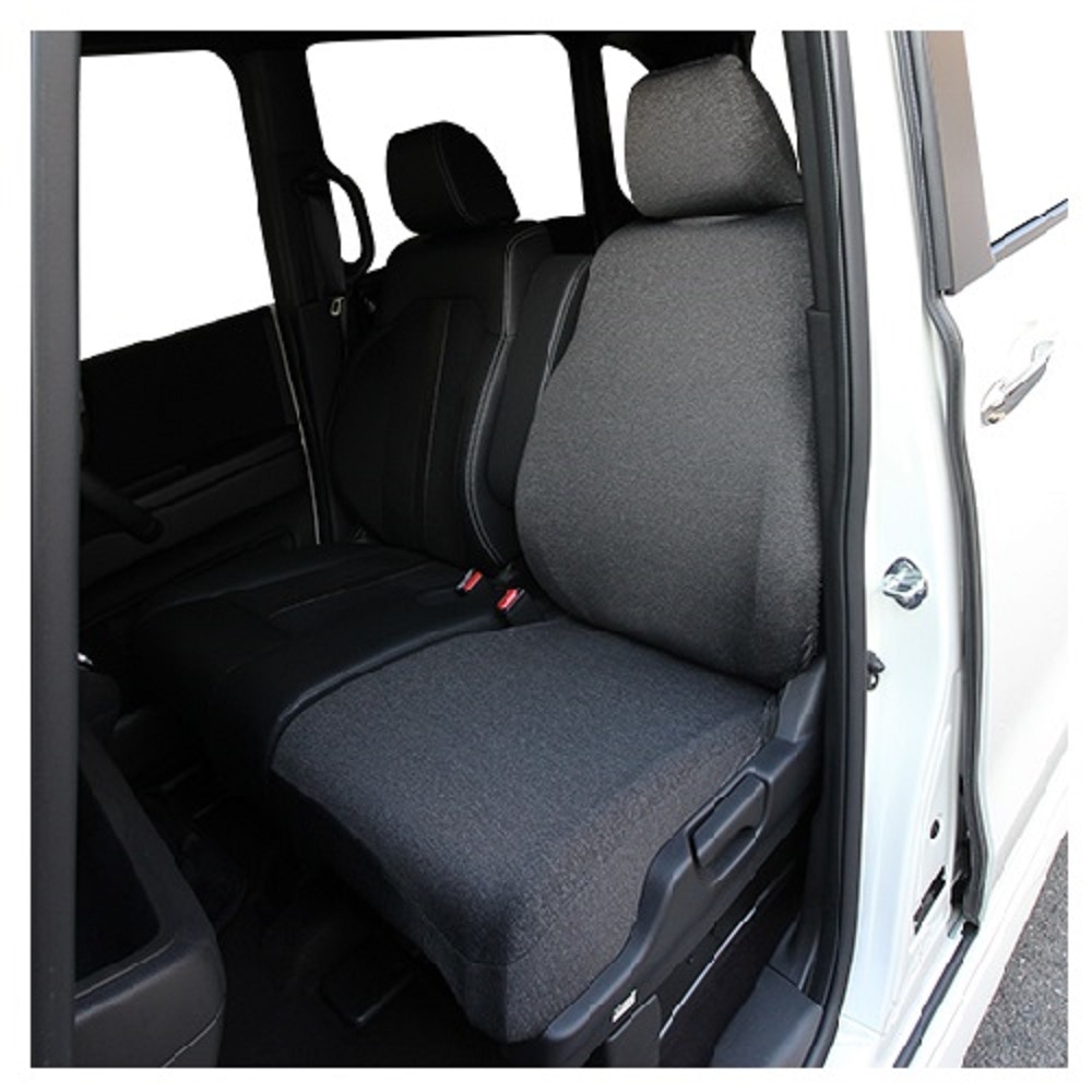 錦産業 シートカバー ストレッチニット ブラック NN4530