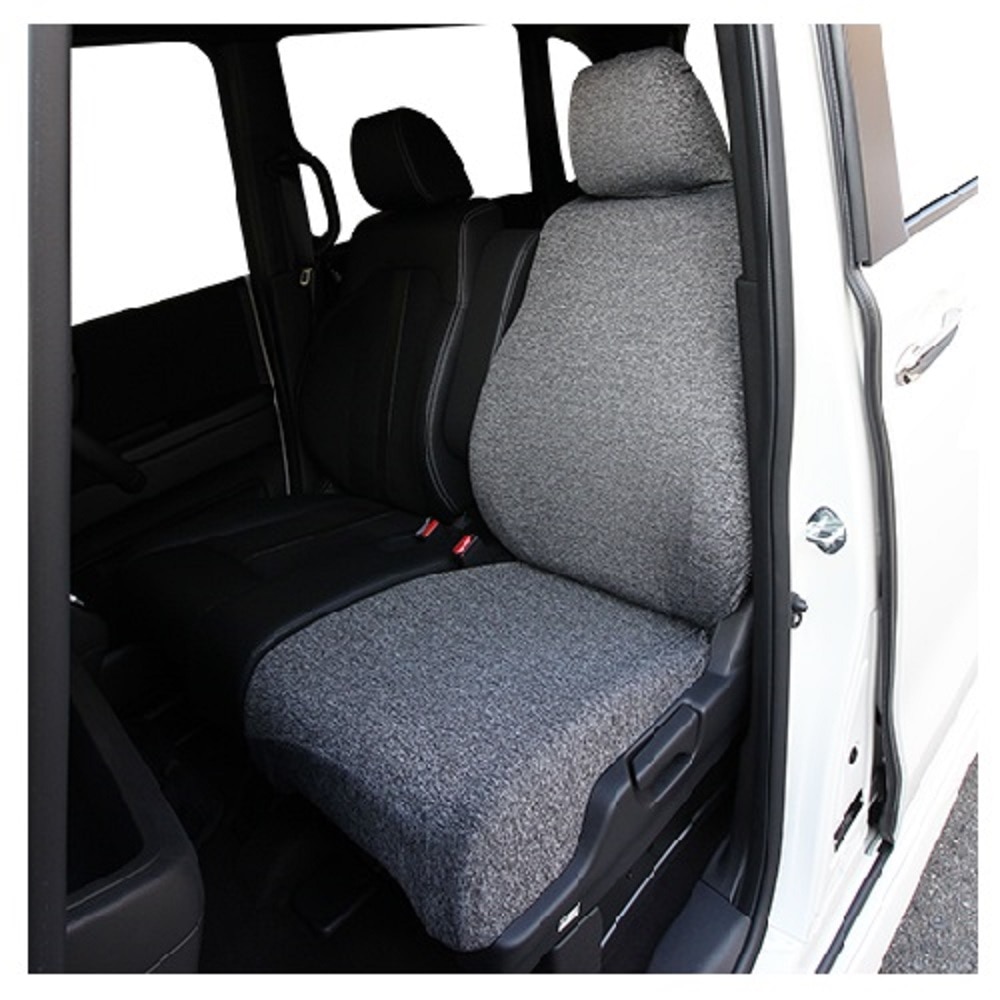 錦産業 シートカバー ストレッチニット グレー NN4531