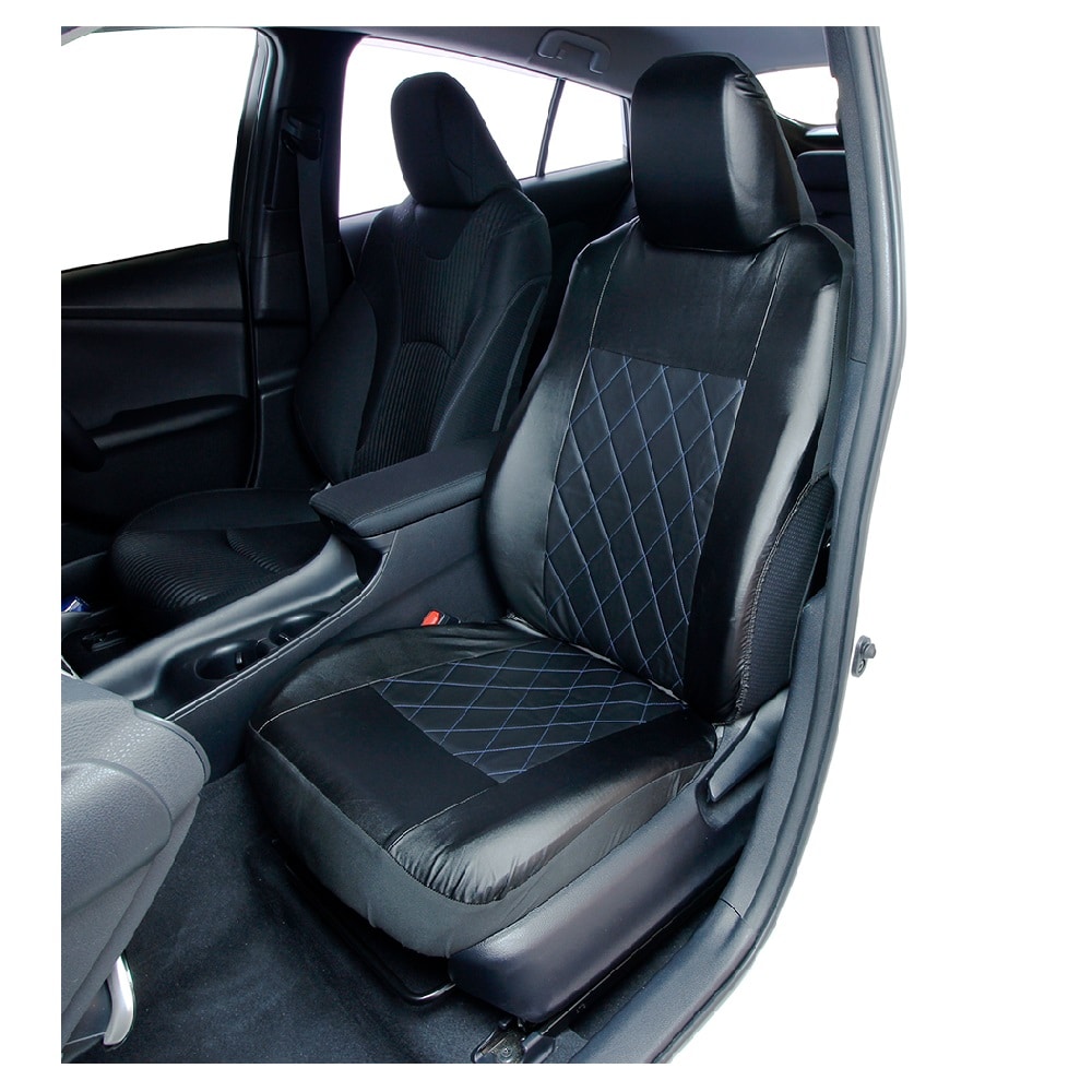 錦産業 シートカバー ストレッチキルト ブルー NN2266