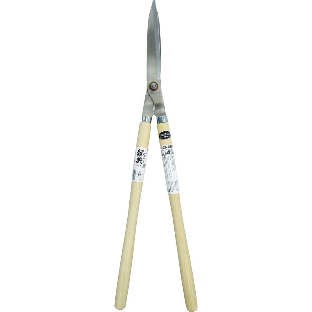 A16 鋼典 刈込鋏 安来鋼付ステンレス 白樫柄入 【直送品】 返品・キャンセル・他商品と同時購入は不可
