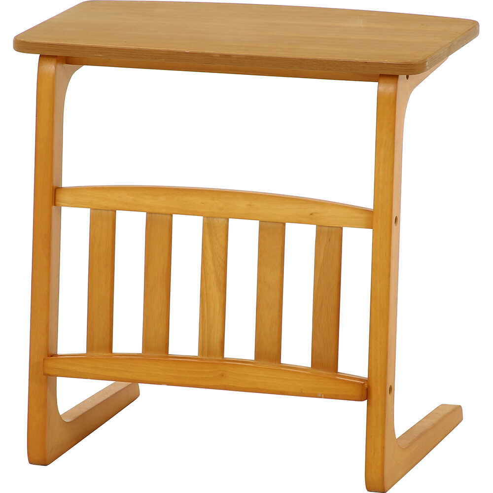 サイドテーブル マガジンラック付 ルレーヴェ 10632 メーカー直送 ▼返品・キャンセル不可【他商品との同時購入不可】