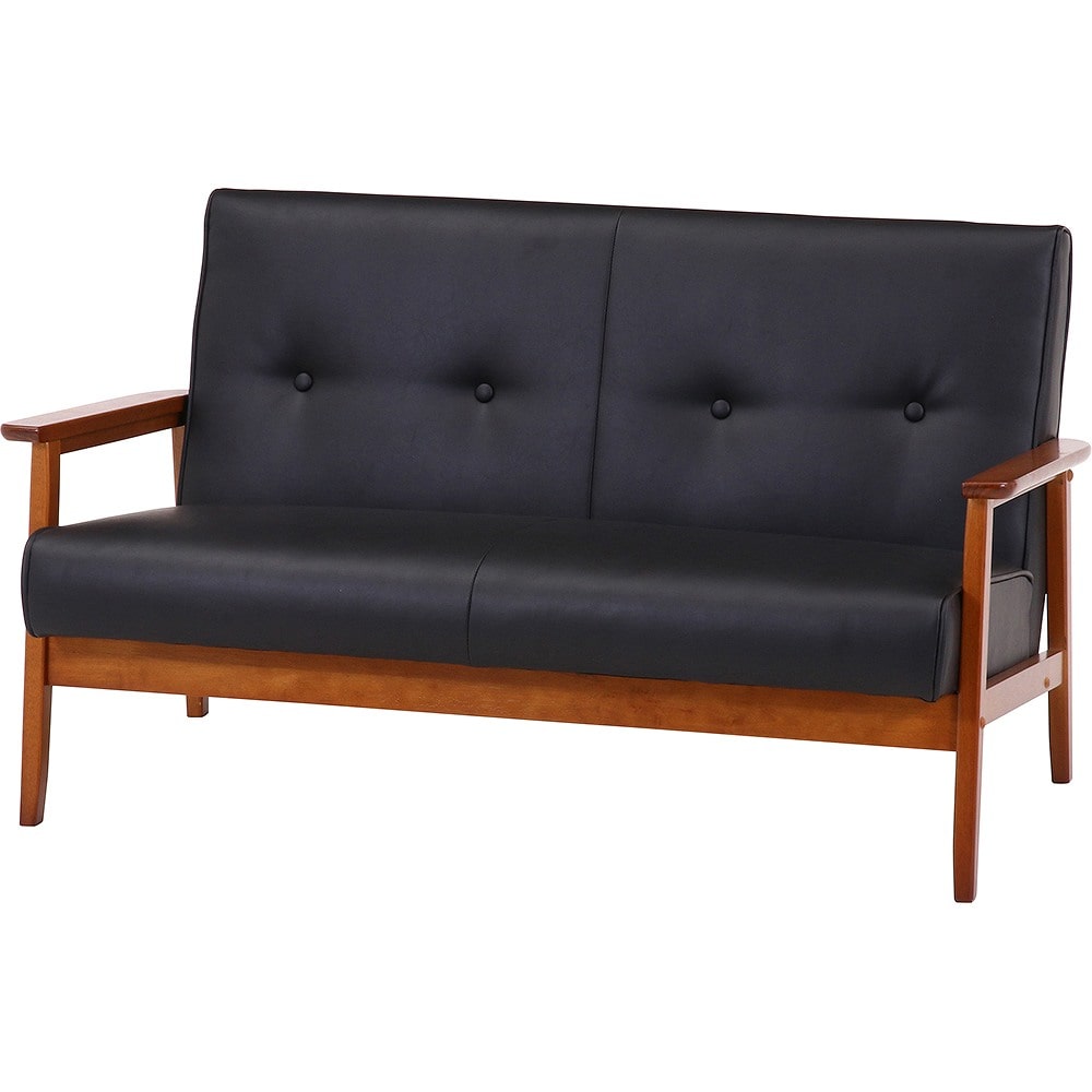 バイキャストPUソファ ミート 2P DBR 73761 メーカー直送 ▼返品・キャンセル不可【他商品との同時購入不可】