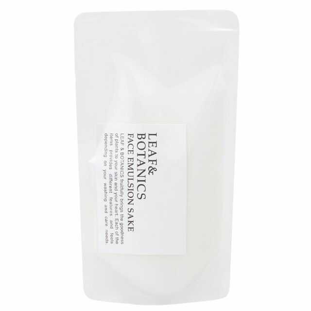 松山油脂 リーフ&ボタニクス フェイスエマルジョン 純米酒 詰め替え 90ml