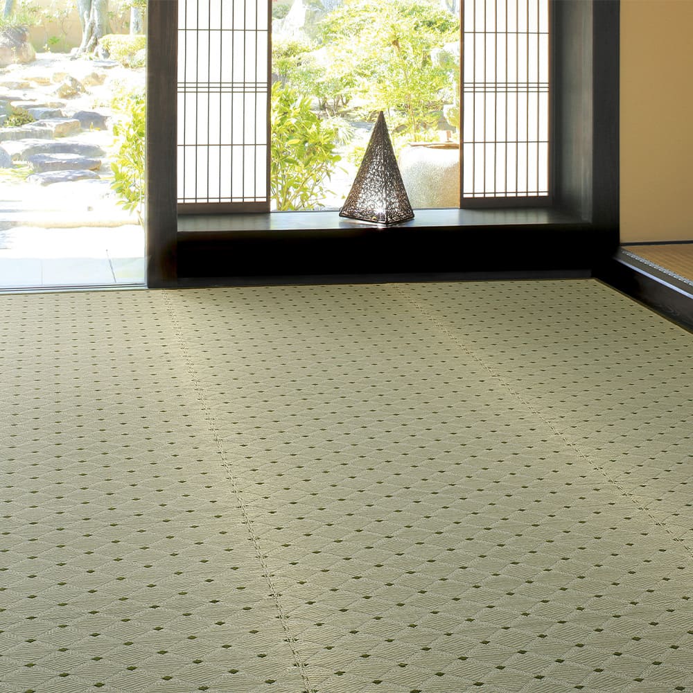 国産い草カーペット ダイヤ 江戸間4.5畳 メーカー直送 ▼返品・キャンセル不可【他商品との同時購入不可】