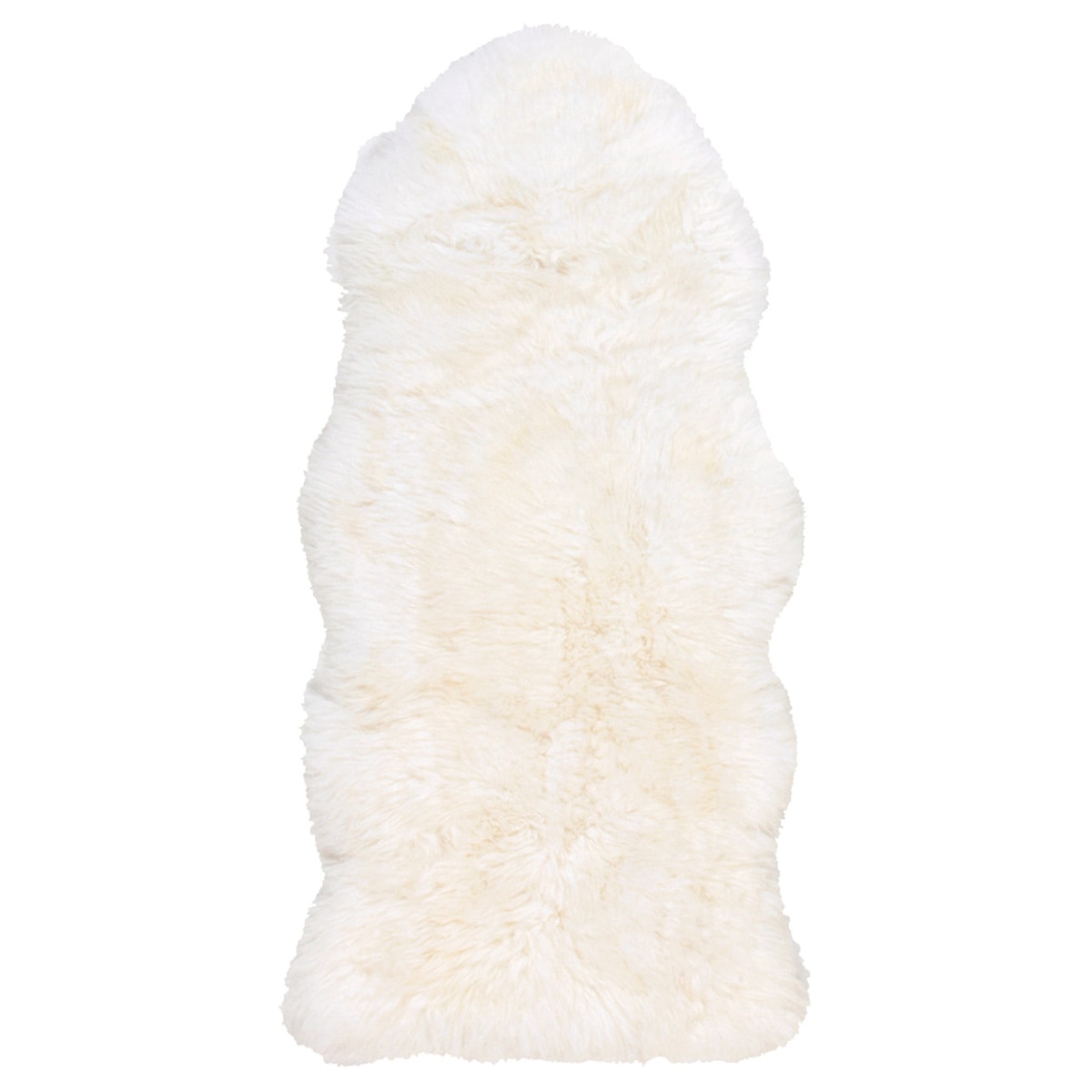 可愛い ムートンフリース 60x130cm M-511 ホワイト メーカー直送▼返品・キャンセル不可【他商品の同時購入不可】