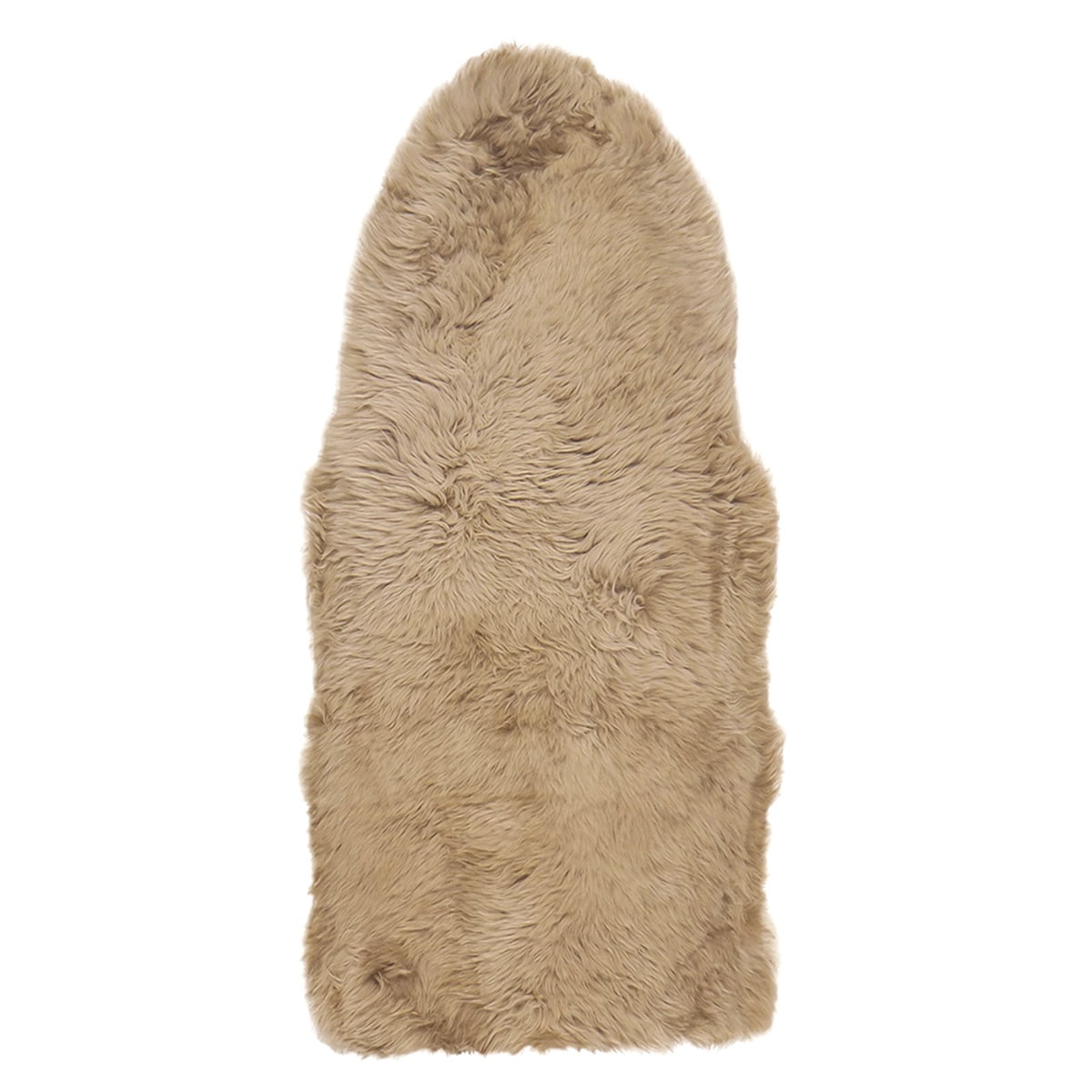 可愛い ムートンフリース 60x130cm M-511 ブラウン メーカー直送▼返品・キャンセル不可【他商品の同時購入不可】