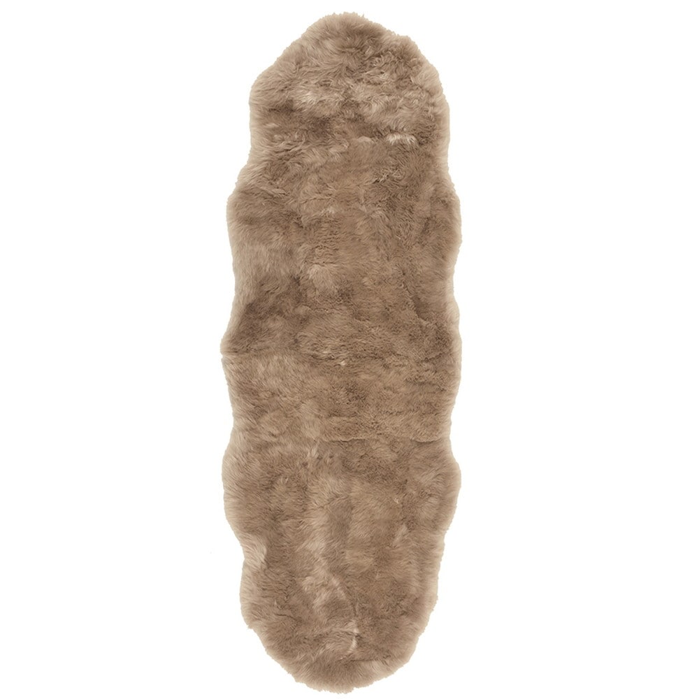 可愛い ムートンフリース 60x180cm M-511 ブラウン メーカー直送▼返品・キャンセル不可【他商品の同時購入不可】