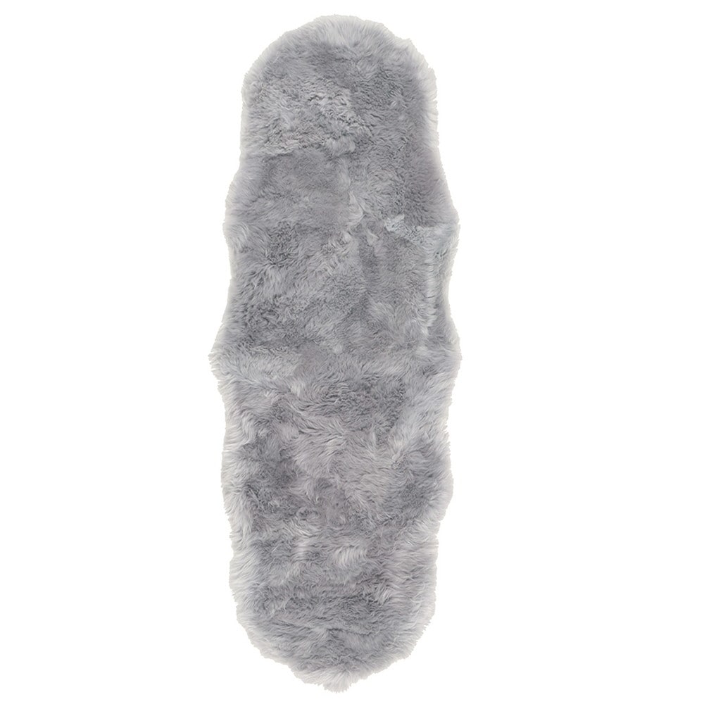 可愛い ムートンフリース 60x180cm M-511 グレー メーカー直送▼返品・キャンセル不可【他商品の同時購入不可】