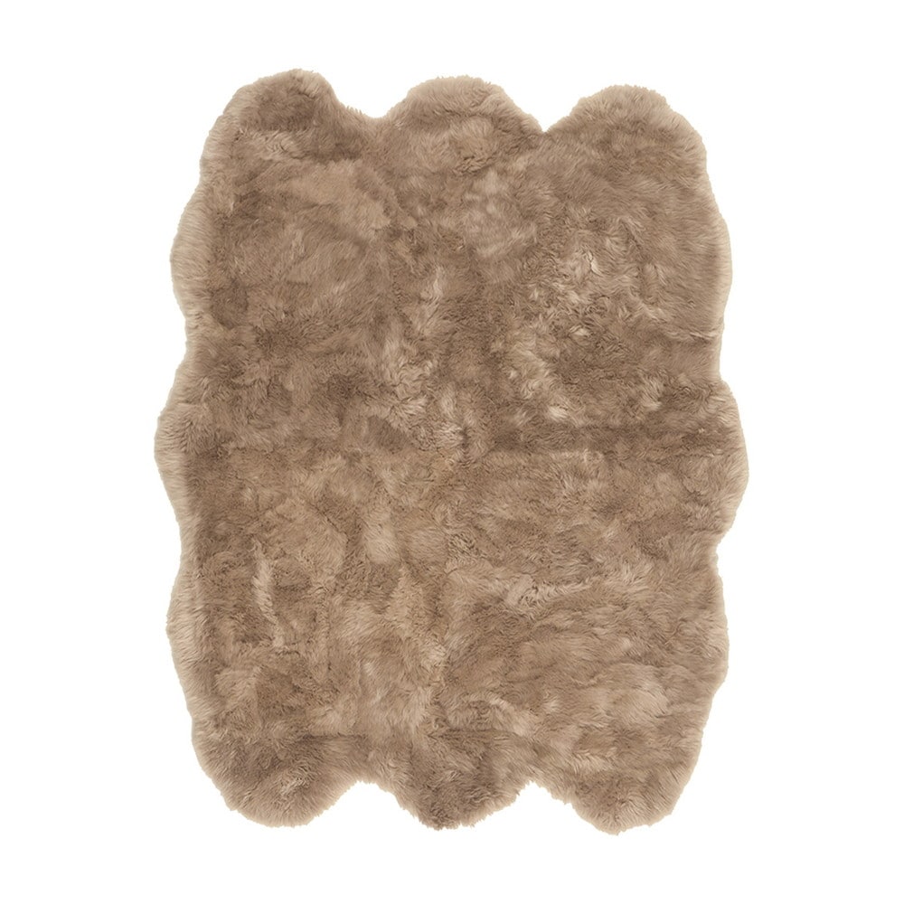 可愛い ムートンフリース 140x180cm M-511 ブラウン メーカー直送▼返品・キャンセル不可【他商品の同時購入不】