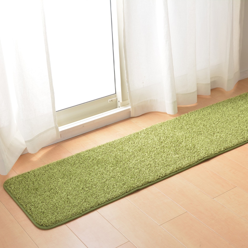 リアル芝生風のやわらかマット シーヴァ 45×240 メーカー直送▼返品・キャンセル不可【他商品との同時購入不可】