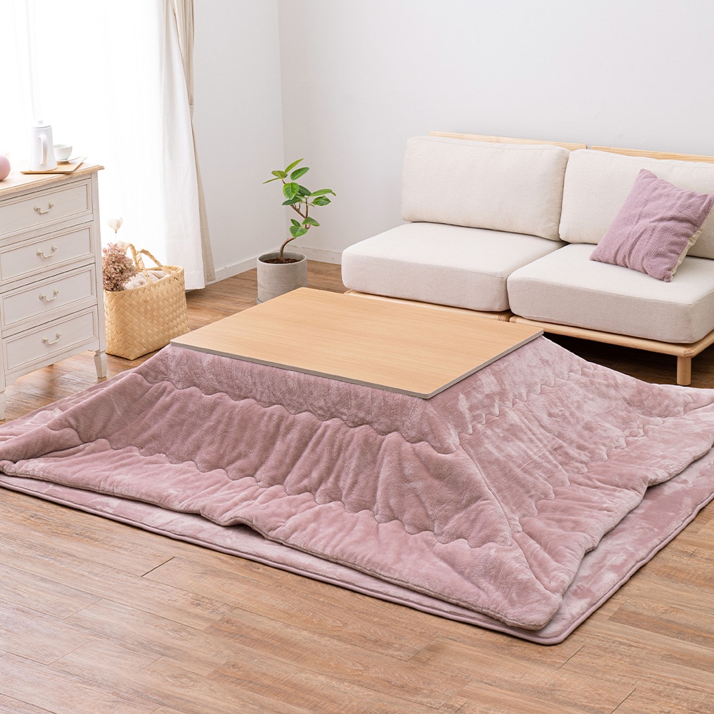 メレンゲタッチのこたつ掛けふとん ピンク190x240 メーカー直送?返品・キャンセル不可【他商品との同時購入不可】