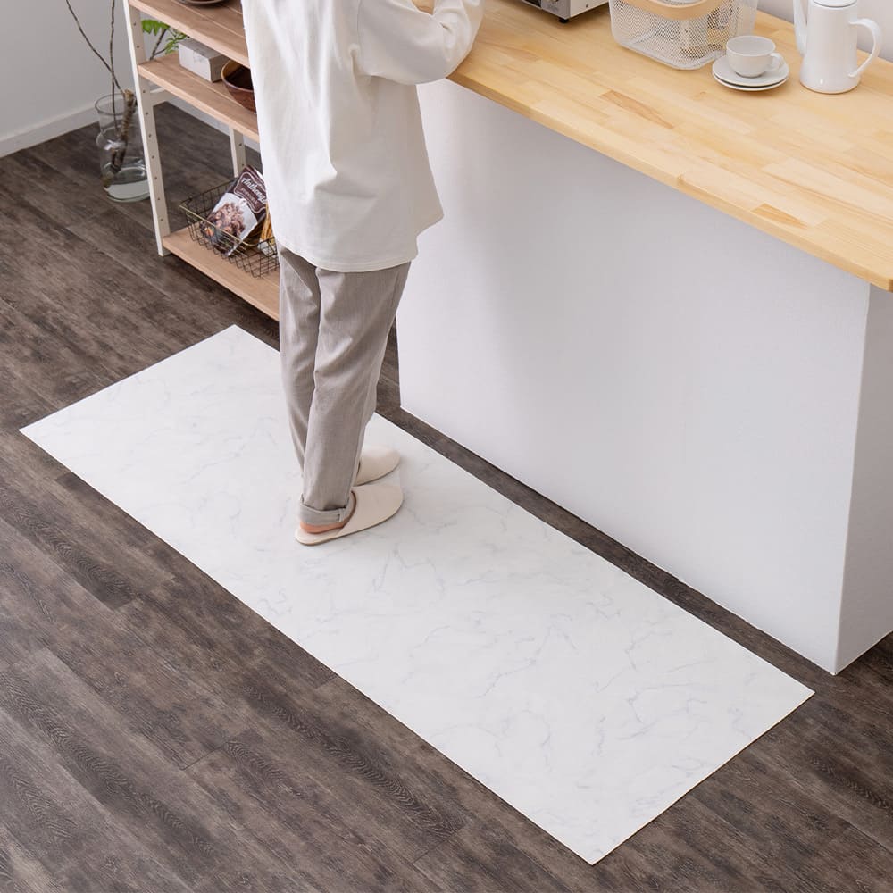 水拭きできるクッションフロア 大理石 60×180 メーカー直送 ▼返品・キャンセル不可【他商品との同時購入】