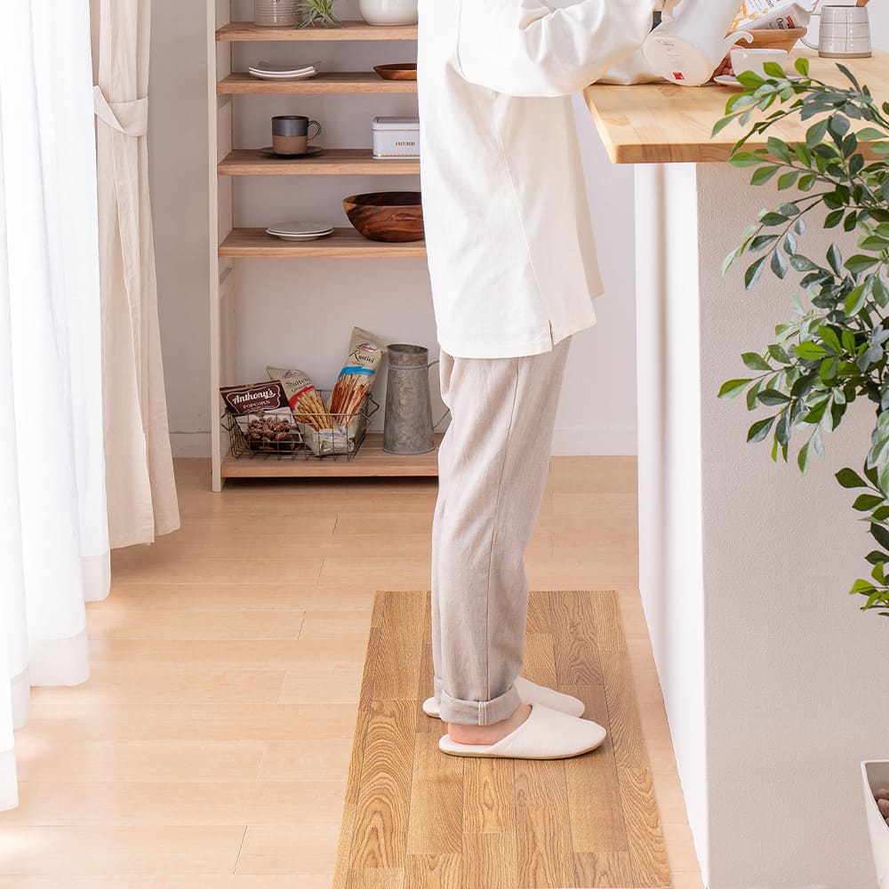 水拭きできるクッションフロア ナチュラル 90×350 メーカー直送 ▼返品・キャンセル不可【他商品との同時購入】