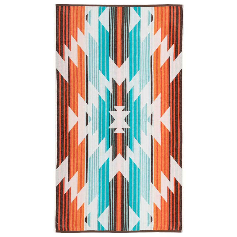 綿100%のタオルブランケット ネイティブ柄 レコバ メーカー直送 ▼返品・キャンセル不可【他商品との同時購入不可】