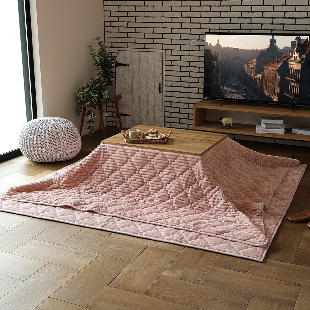 こたつ布団にもなるクッション寝袋 ショコラ ダスティピンク メーカー直送?返品・キャンセル不可【他商品との同時購入不可】