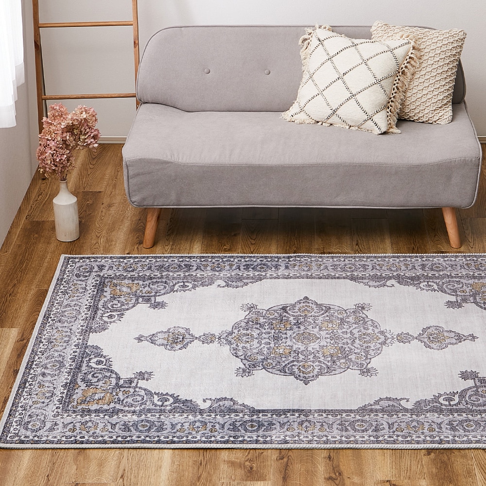 ソフトフランネルラグ オッタ 190×190cm メーカー直送▼返品・キャンセル不可【他商品との同時購入不可】