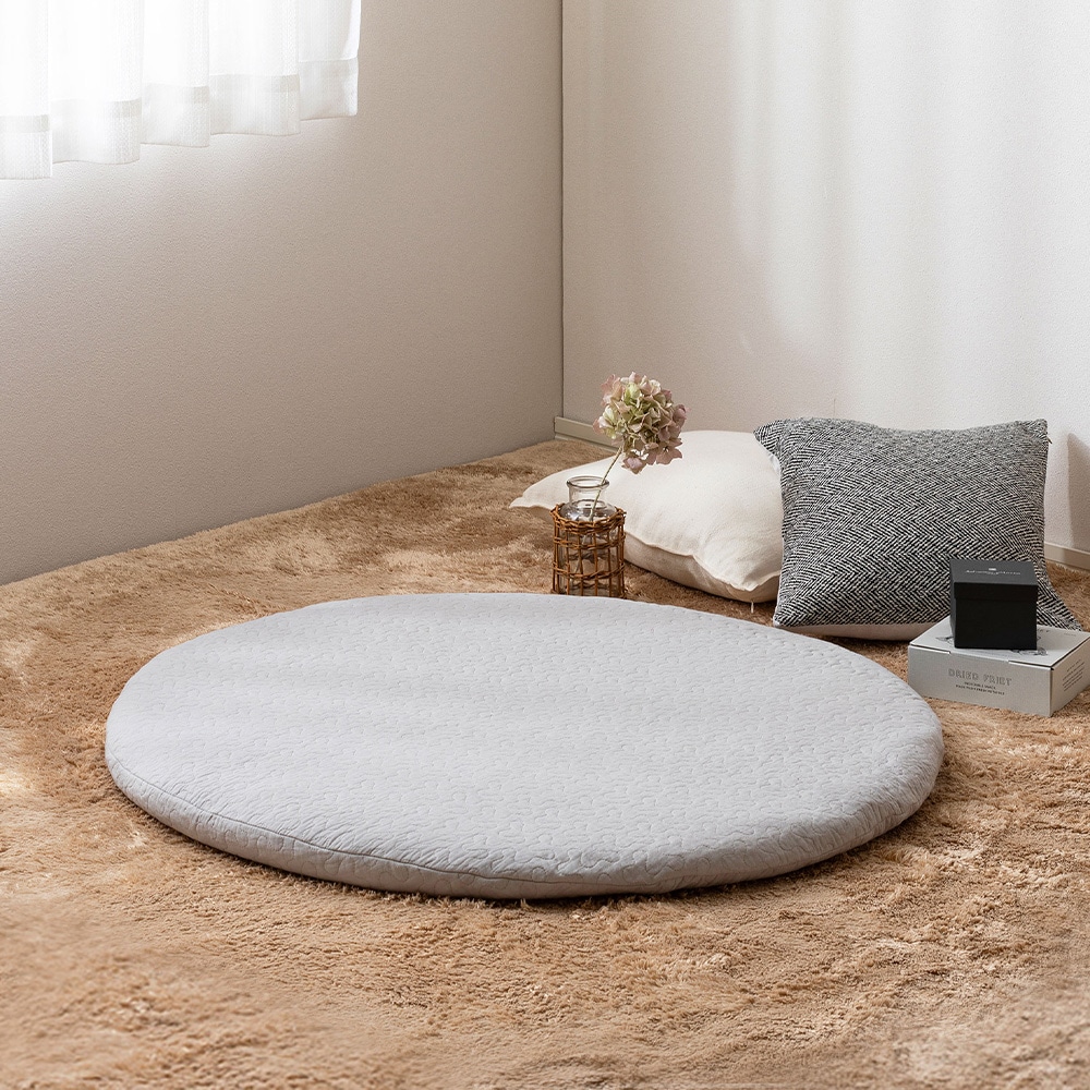 綿100%イブルマルチマット デコール グレー100R メーカー直送▼返品・キャンセル不可【他商品との同時購入不可】