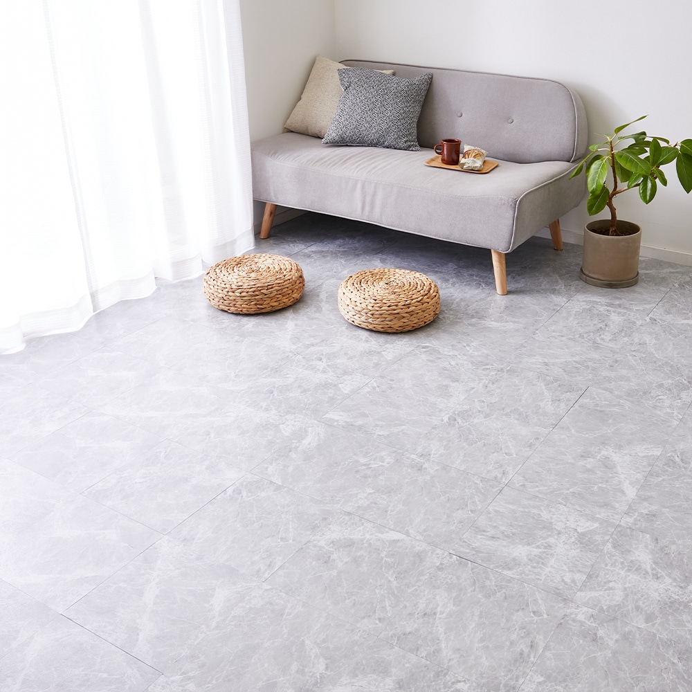 貼ってはがせる ストーン調フロアタイル メーカー直送 ▼ 返品・キャンセル不可【他商品との同時購入不可】