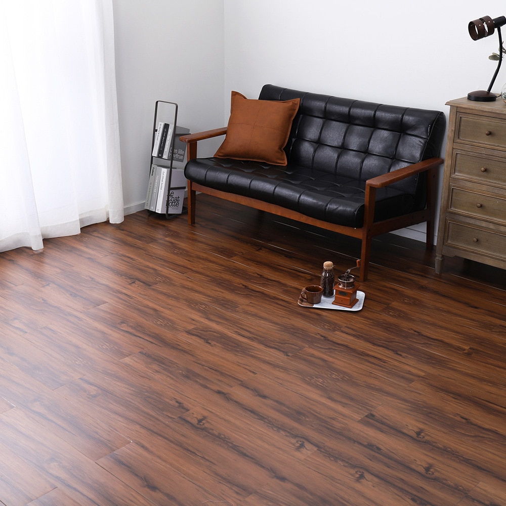 貼ってはがせる ウッド調フロアタイル メーカー直送 ▼ 返品・キャンセル不可【他商品との同時購入不可】