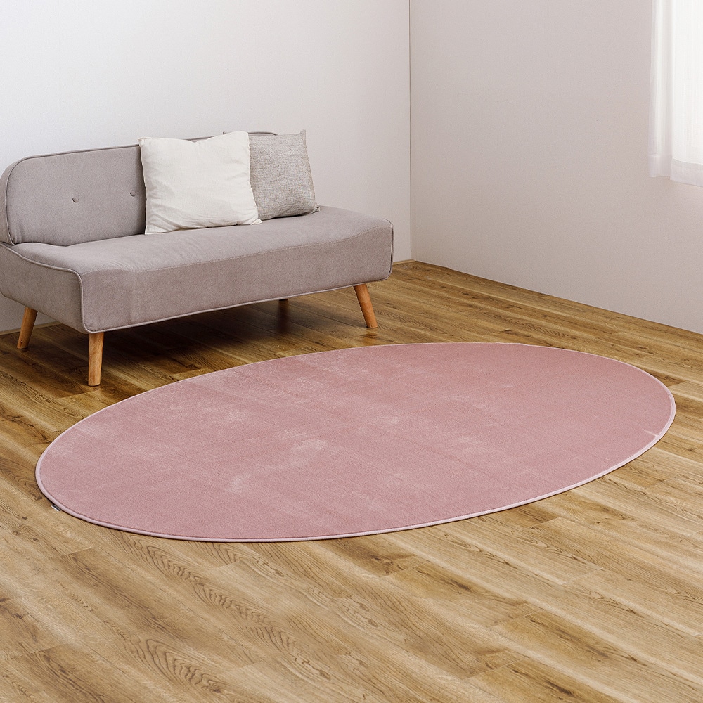 メレンゲタッチの洗えるコンパクトラグ ピンク160x220 メーカー直送?返品・キャンセル不可【他商品との同時購入不可】