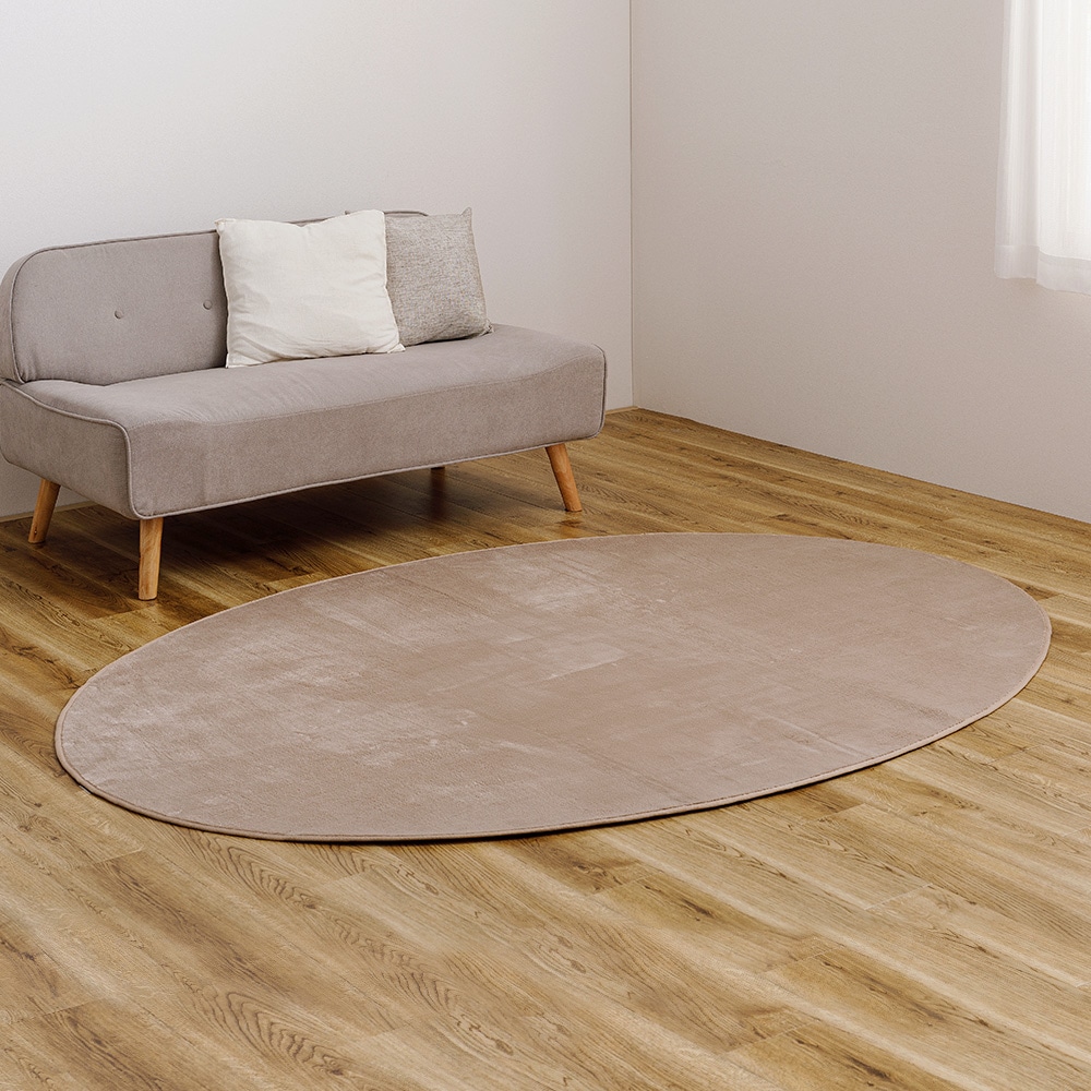 メレンゲタッチの洗えるコンパクトラグ ベージュ160x220 メーカー直送?返品・キャンセル不可【他商品との同時購入不可】