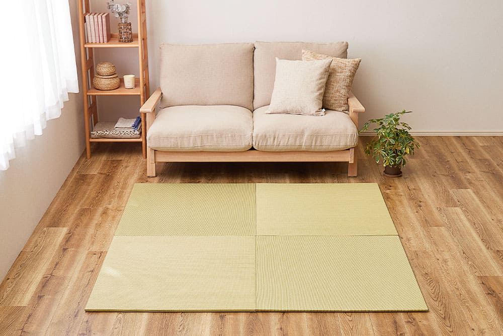 DIY畳 樹 同色12枚セット GRS 82×82×1.3cm メーカー直送 ▼返品・キャンセル不可【他商品との同時購入不可】