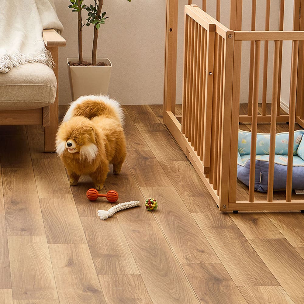ペット対応 クッションフロア オーク 90×300 メーカー直送 ▼返品・キャンセル不可【他商品との同時購入】
