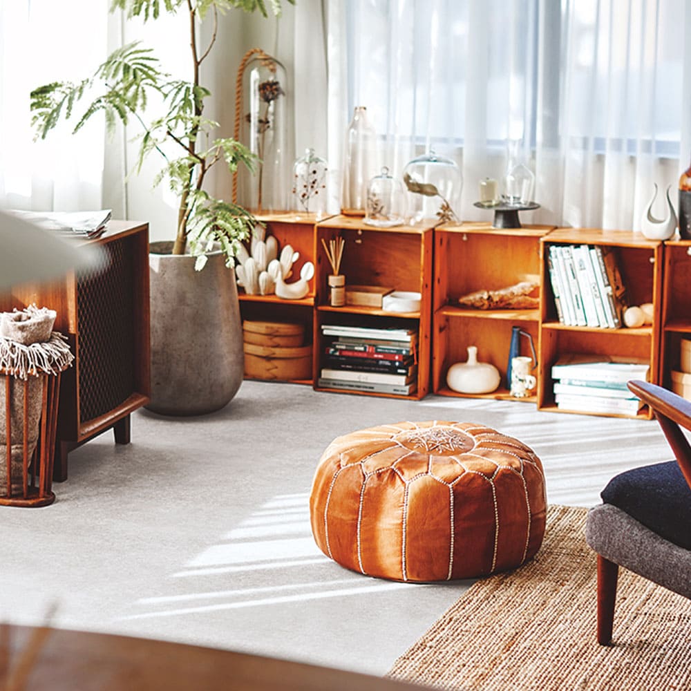 ペット対応 クッションフロア モルタル 90×150 メーカー直送 ▼返品・キャンセル不可【他商品との同時購入】