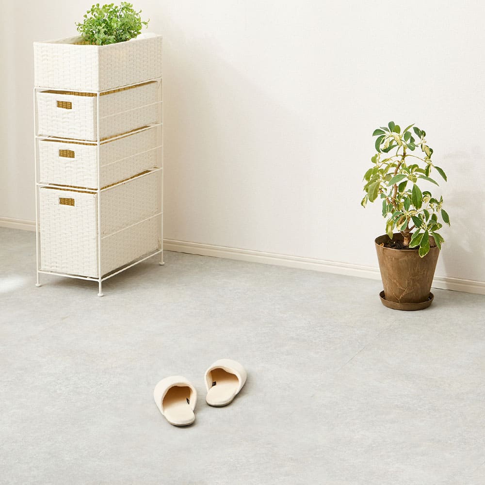 ペット対応 クッションフロア モルタル 90×200 メーカー直送 ▼返品・キャンセル不可【他商品との同時購入】