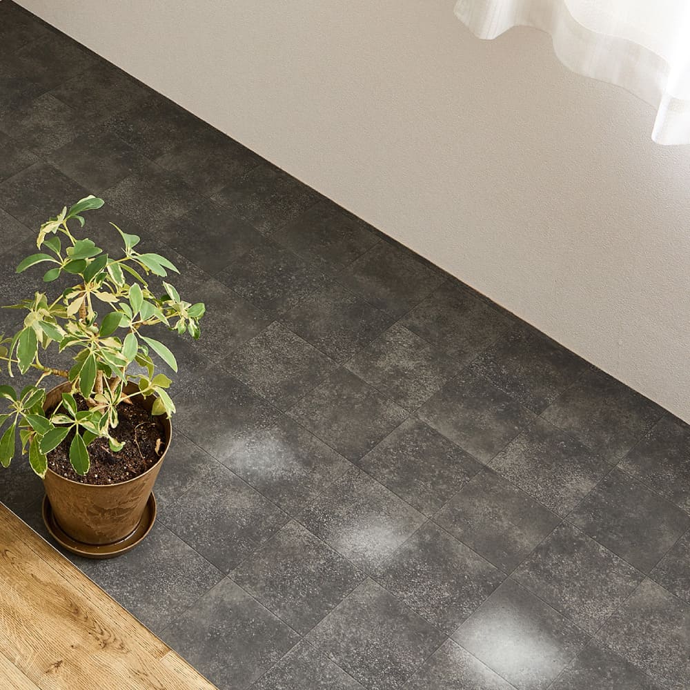 ペット対応 クッションフロア クレイブロック 90×200 メーカー直送 ▼返品・キャンセル不可【他商品との同時購入】