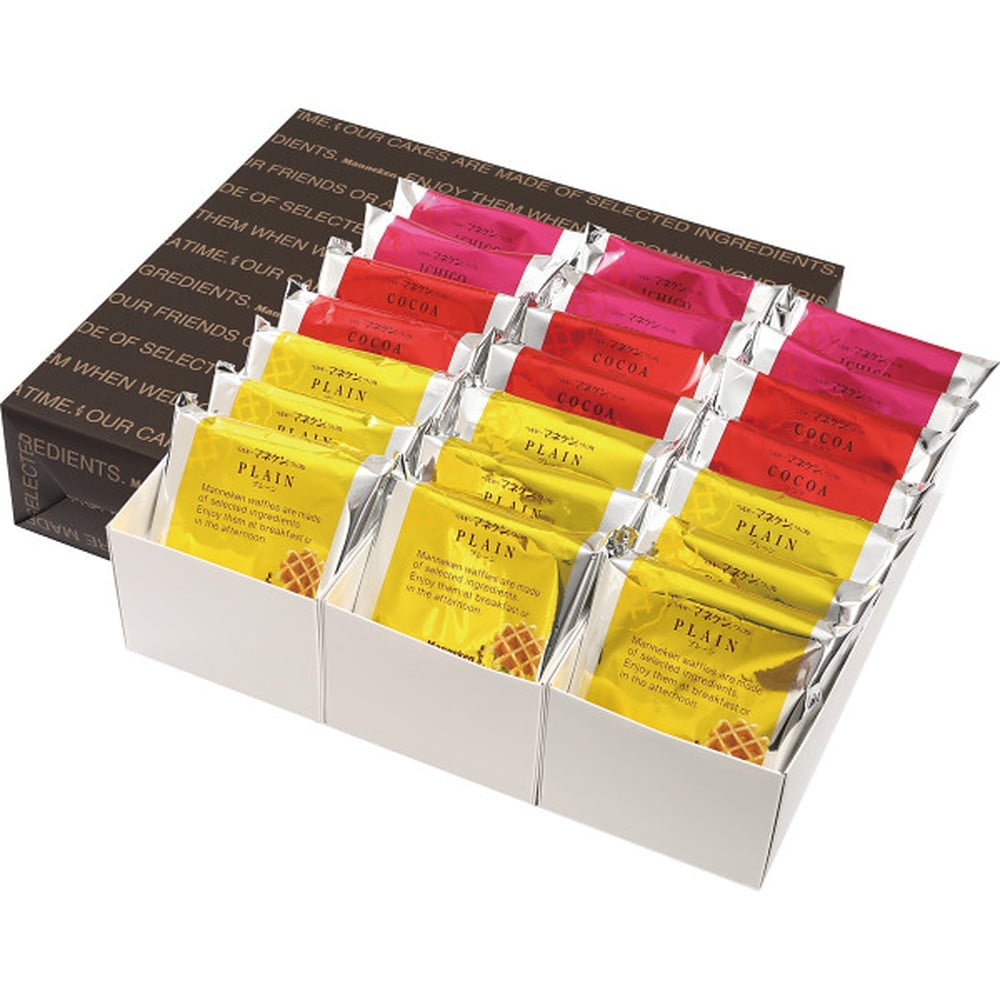 ◆◆マネケン ワッフルギフトセット（21個） メーカー直送 ▼返品・キャンセル不可【他商品との同時購入不可】