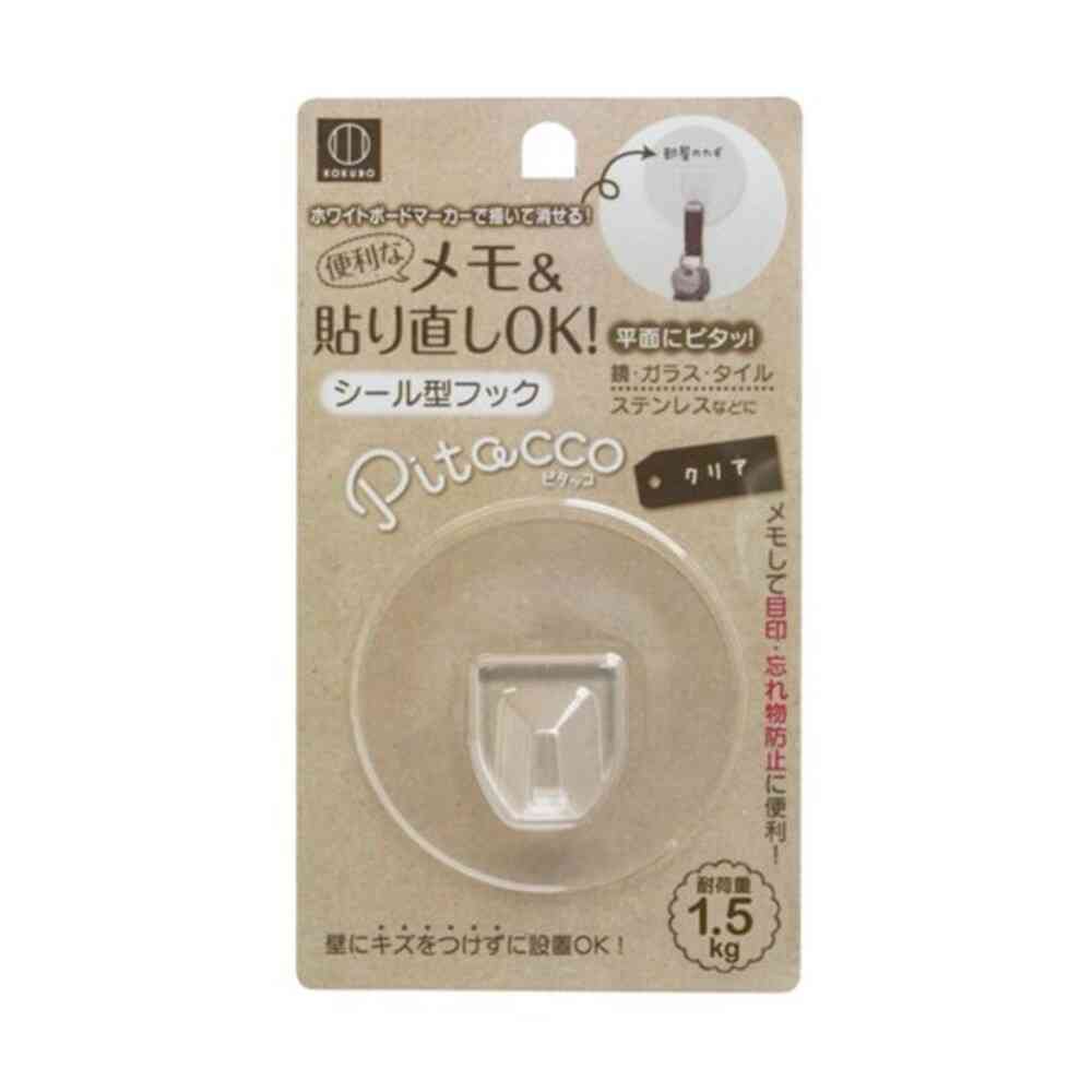 小久保工業所 Pitacco シール型フック クリア