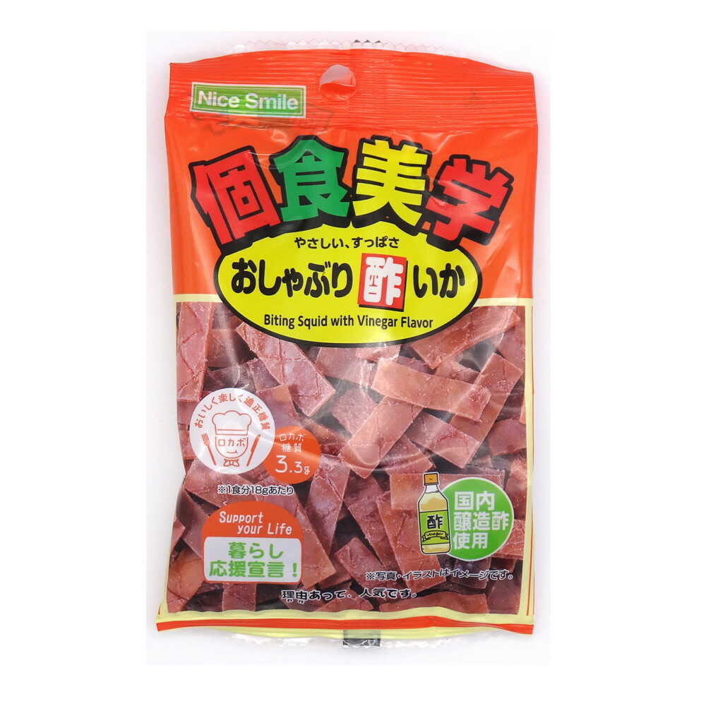 ◆エヌエス 個食美学 おしゃぶり酢いか 18g   【12個セット】