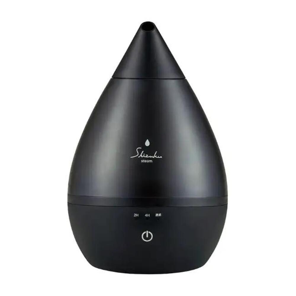 スチームファン式アロマ加湿器 SHIZUKU ASZ-240-BK ブラック 1台