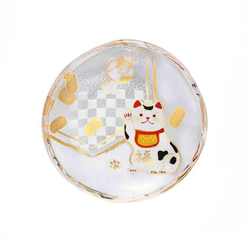 アデリア めでたmono 豆皿 招き猫 1個