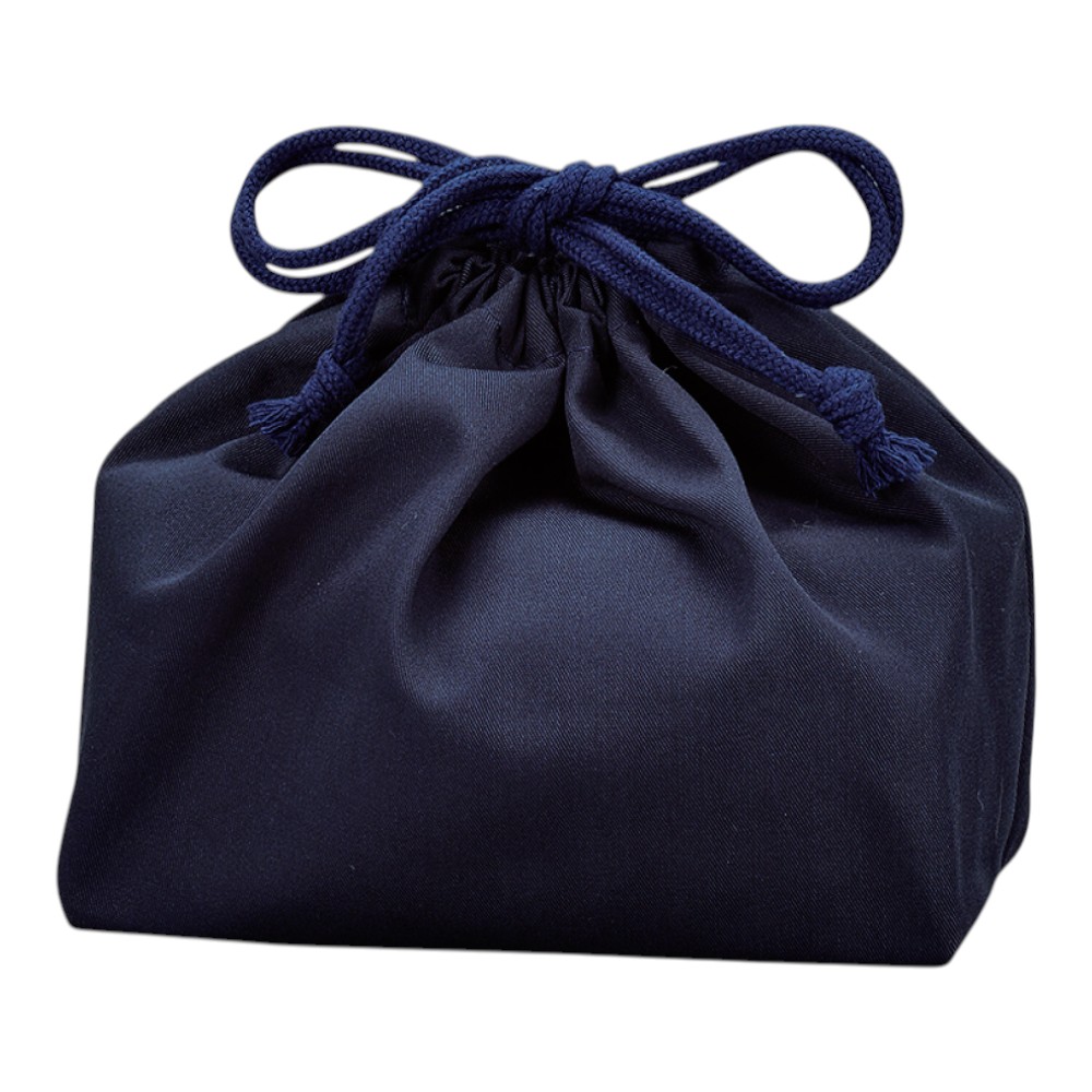 たつみや クレンゼ 抗菌巾着袋 ネイビー