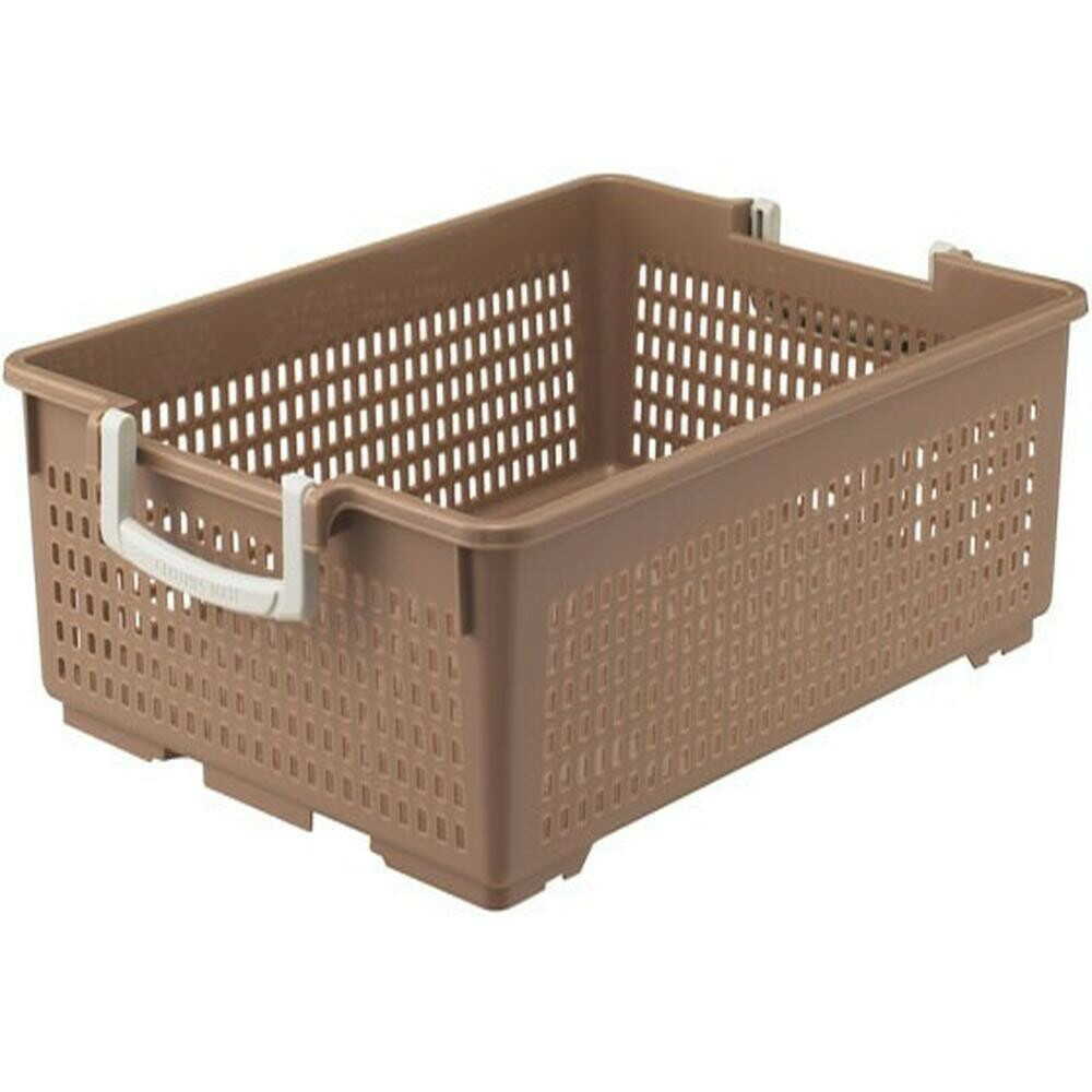 伊勢藤 フリーバスケット L ベージュ