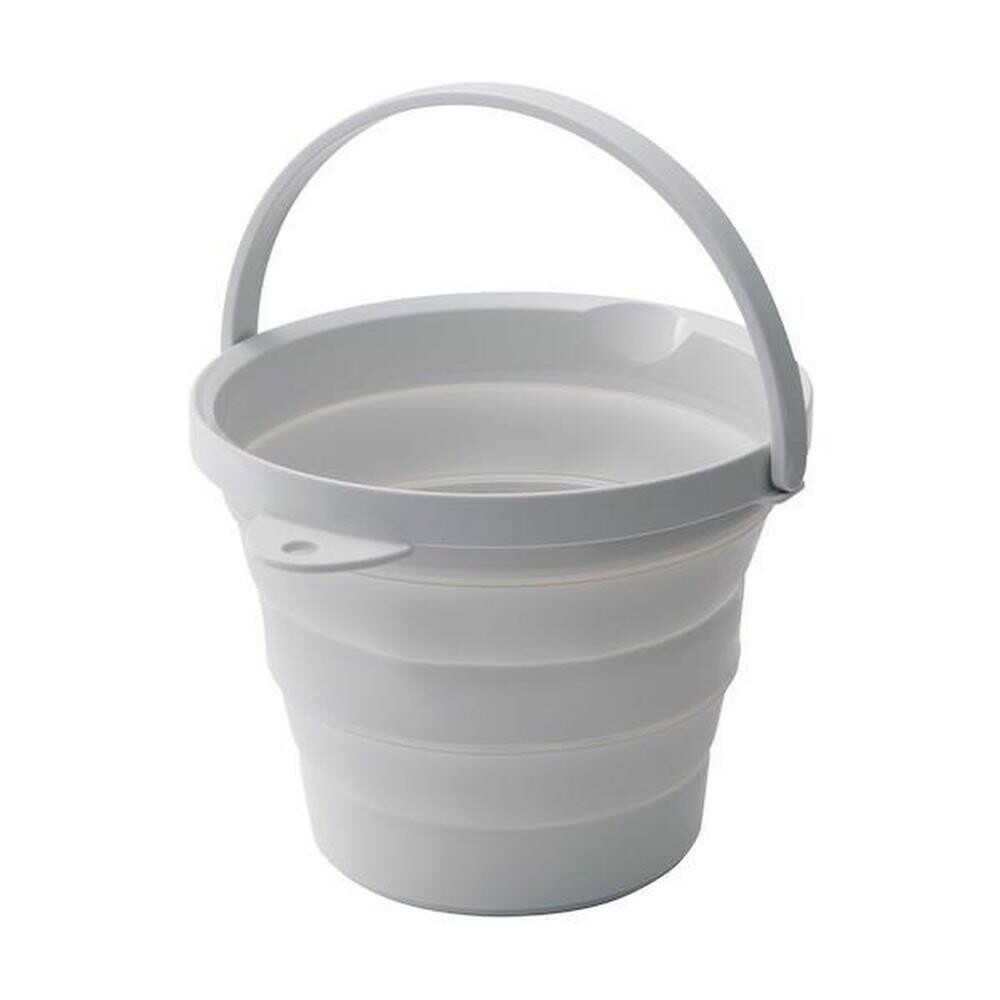 伊勢藤 ソフトバケツ 8型 グレー