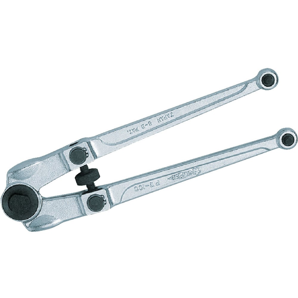 スーパー ピンスパナ 口開き(ピンの中心):18~100 メーカー直送 ▼返品・キャンセル不可【他商品との同時購入不可】