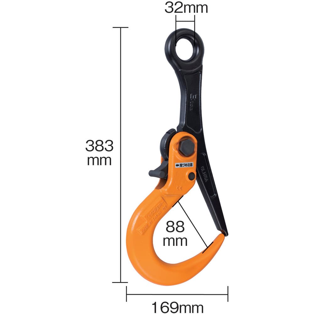 スーパー スーパーロックフック 開閉ロック式 容量:3ton メーカー直送 ▼返品・キャンセル不可【他商品との同時購入不可】