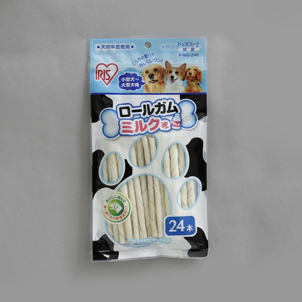 アイリスオーヤマ ロールガムミルク味 24本