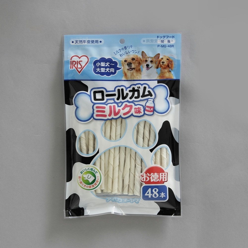 アイリスオーヤマ ロールガムミルク味 48本
