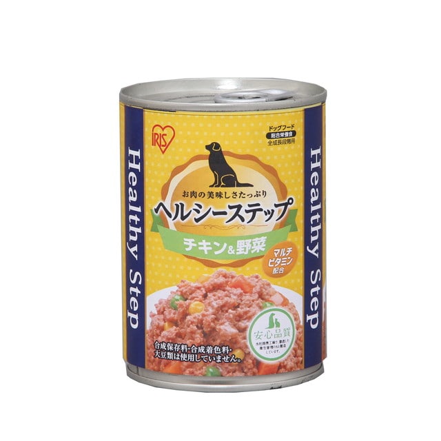 アイリスオーヤマ ヘルシーステップ チキン&野菜 375g【3個セット】