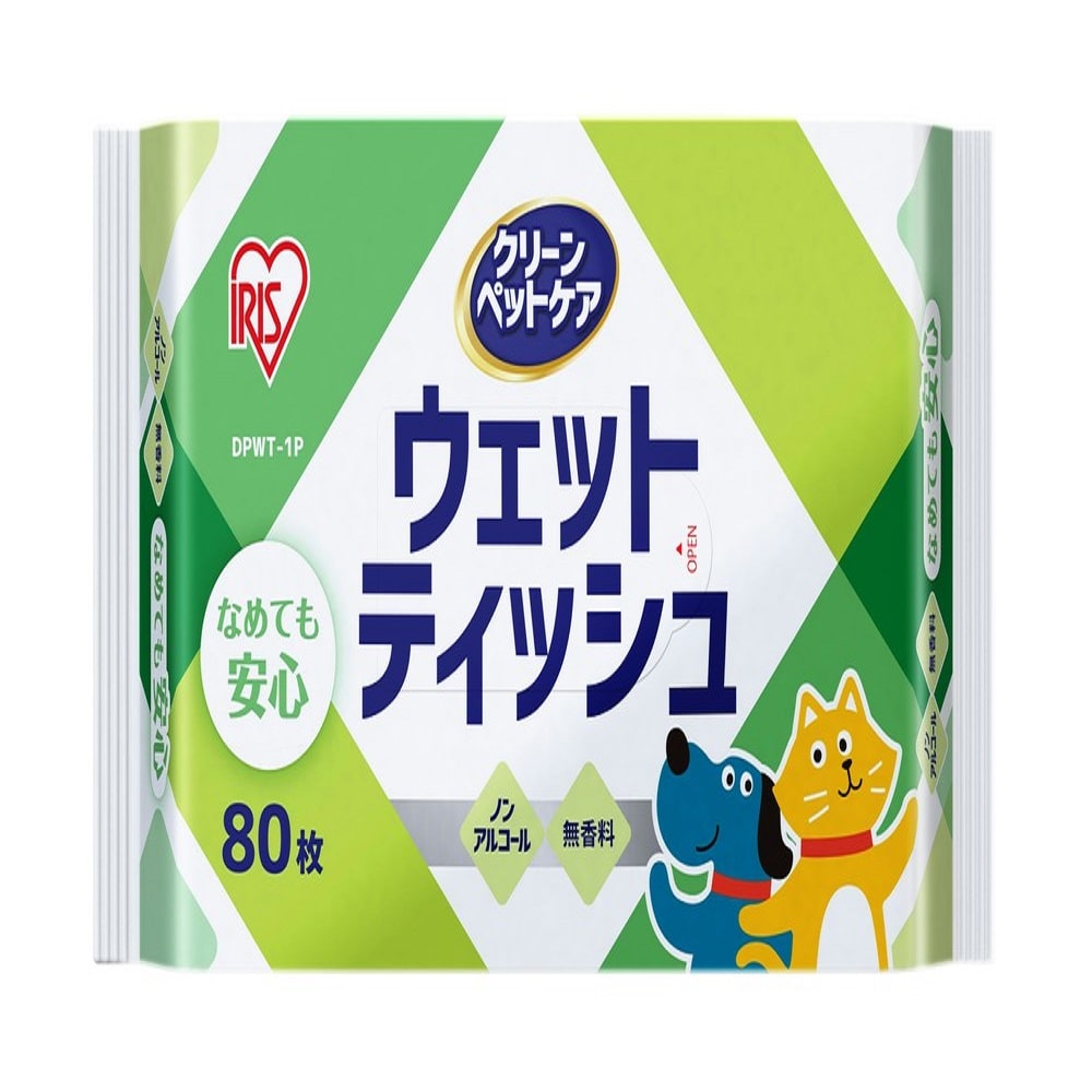 アイリスオーヤマ ペット用ウェットティッシュ 1P