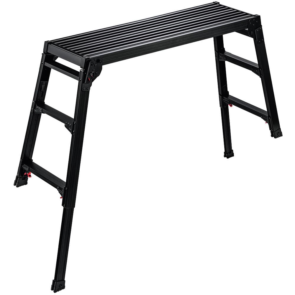 ハセガワ 脚部伸縮式足場台(ブラックレーベル) メーカー直送 ▼返品・キャンセル不可【他商品との同時購入不可】